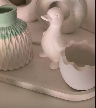 Figuras de escayola hechas a mano