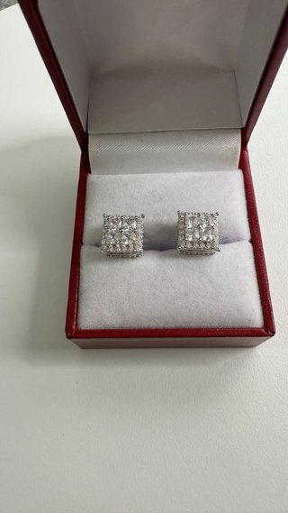 Pendiente plata italiana 925
