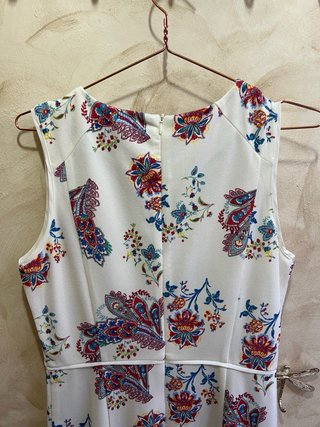 Vestido Sfera Blanco Estampado