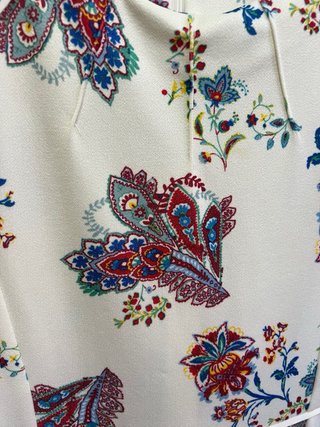 Vestido Sfera Blanco Estampado