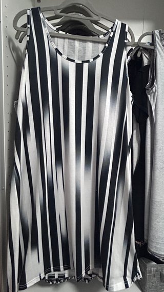 Vestidos mujer tirantas rayas XL.