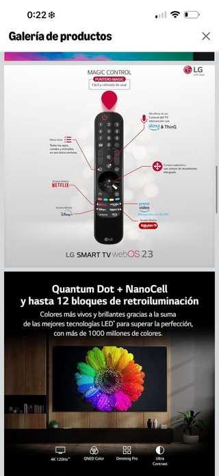 TV LG 50” QNED 4K Smart TV | Como nueva | webOS23