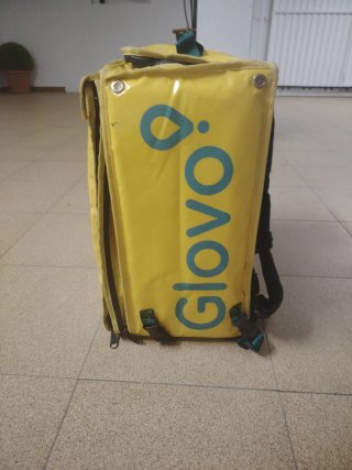 Mochila Reparto Glovo Amarilla