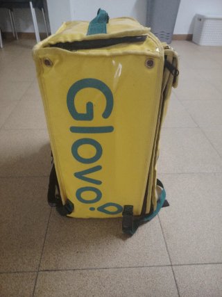 Mochila Reparto Glovo Amarilla