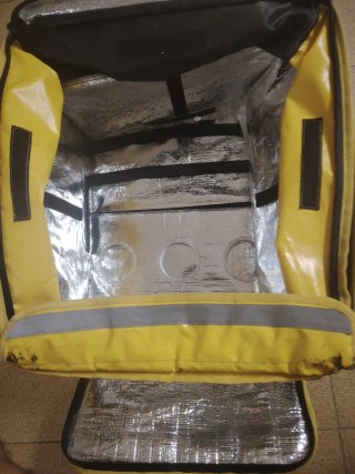 Mochila Reparto Glovo Amarilla