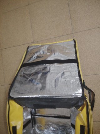Mochila Reparto Glovo Amarilla