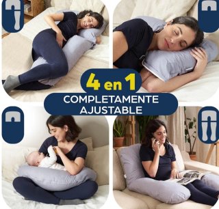 Cojín Embarazo Lactancia XXL Algodón