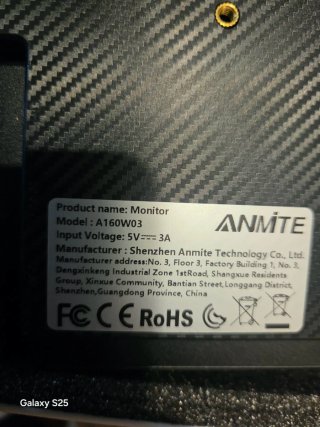 Pantalla Monitor Portátil Anmite Blanca