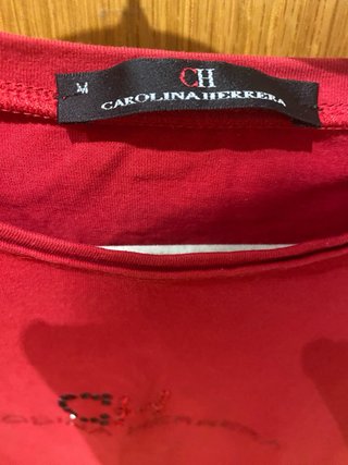 Camiseta CH Carolina Herrera Roja Talla M