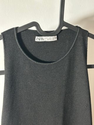 Vestido largo negro Zara