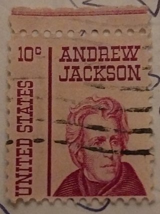 ​Sello EE.UU. Andrew Jackson 10c MBC - CON MARGEN