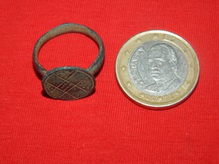 Anillo Bronce Ibero Romano Figuras