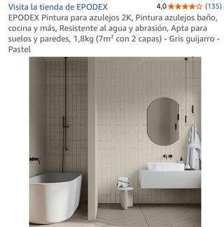 EPODEX 2K Pintura para Azulejos RAL 7032