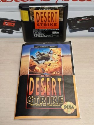 Desert Strike SEGA Genesis CIB TOP