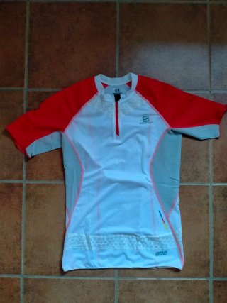 Camiseta Salomon S-Lab Exo Zip Tee Talla L hombre