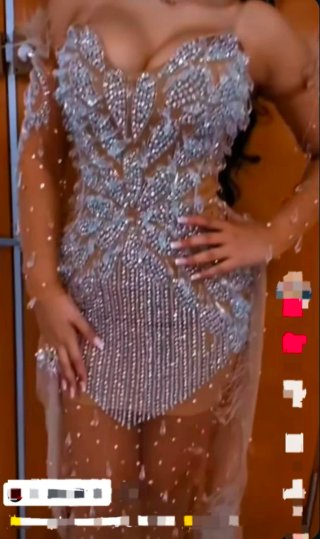 Vestido de Novia Dorado y Plateado