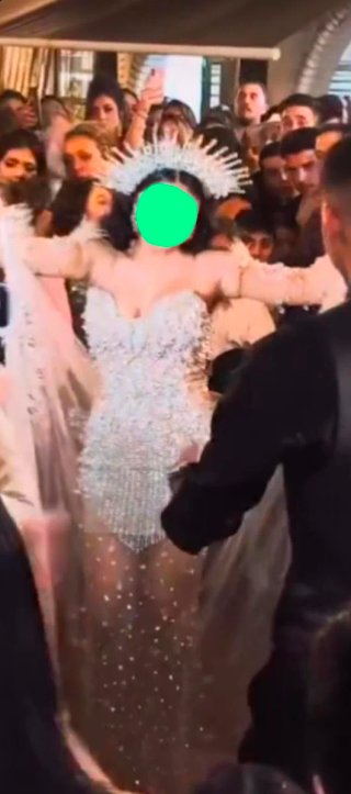 Vestido de Novia Dorado y Plateado