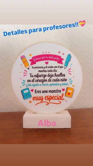 Placa de madera personalizada Mónica