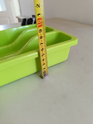 Organizador de cubiertos verde