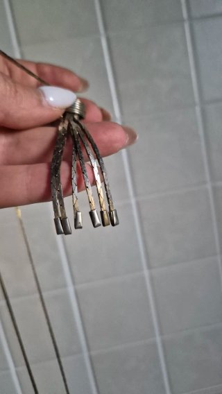 Collana lunga oro e argento