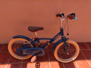 Bicicleta Infantil Btwin Azul 16