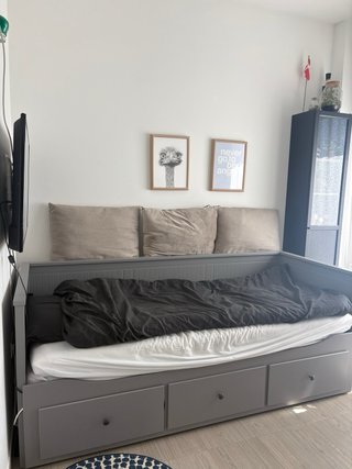 IKEA HEMNES Cama Diván Gris 3 Cajones + 2 Colchone