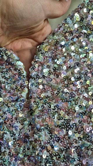 Abito corto paillettes
