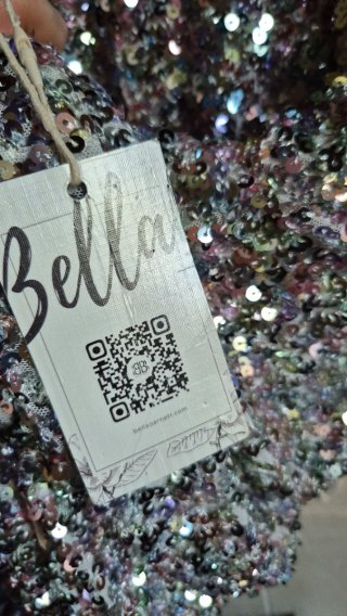 Abito corto paillettes