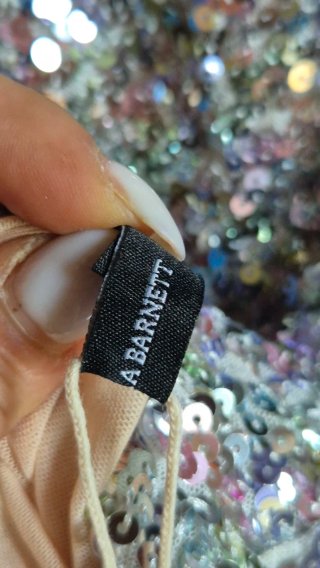 Abito corto paillettes