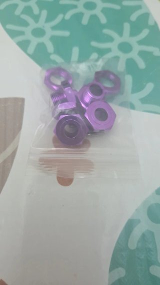 Hexágonos RC 17mm Morado