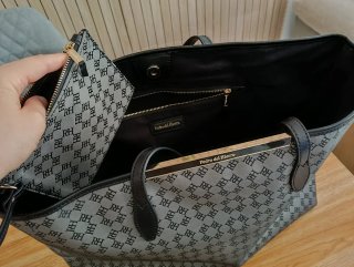 Bolso Pedro del Hierro gris con monedero