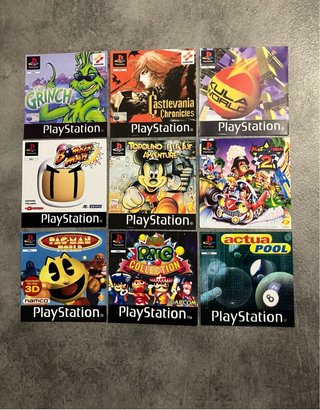 Lotto cover originali e repro PS1
