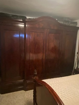 Dormitorio completo caoba.No se envía.