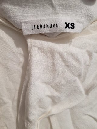 Falda blanca anudada talla XS