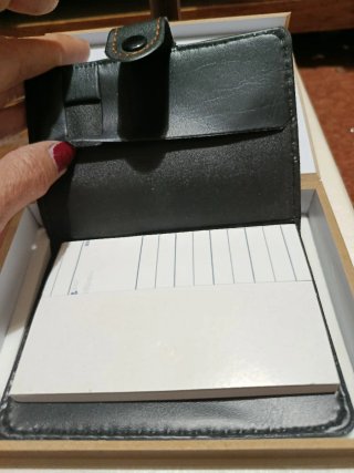 Diario Cartera Piel de Hombre DIHK Negro/Marrón