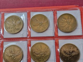 Lotto 40 monete 20 Lire Repubblica Italiana