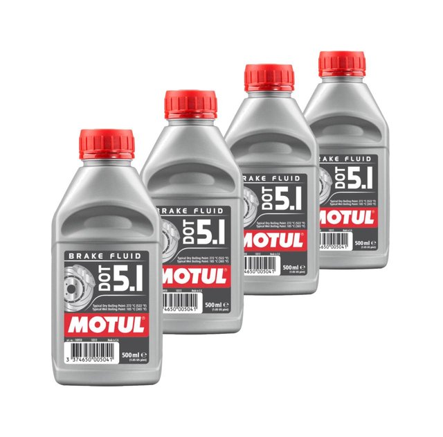 Kit de 4x líquido de frenos DOT 5.1 Brak 3504