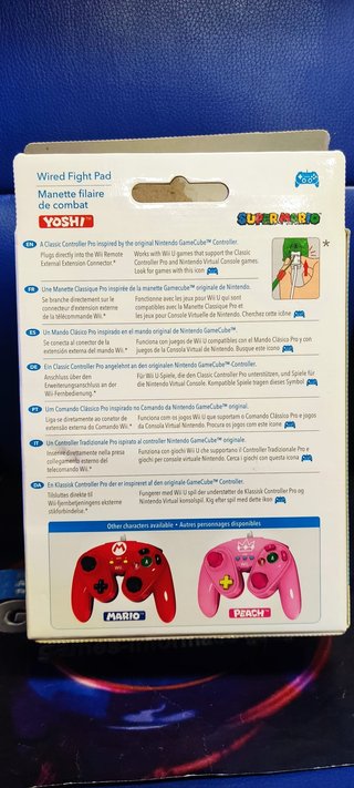 Mando PDP Wired Fight Pad Edición Yoshi Wii U