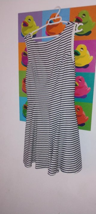 Vestido Zara Rayas Amarillas Talla M