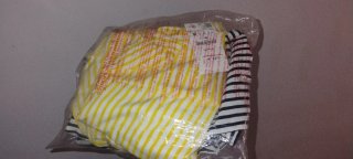 Vestido Zara Rayas Amarillas Talla M