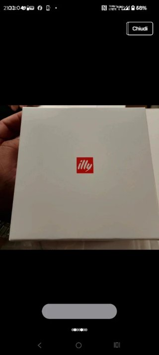 Tazzina da caffè Illy in porcellana bianca