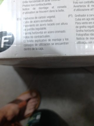Barbacoa portátil de acero. Nueva. Sin estrenar