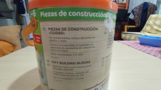 Cubo de construcción de madera para niños