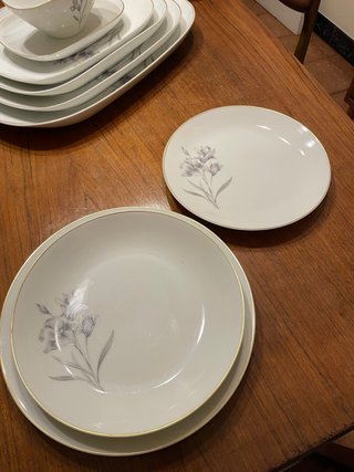 BIDASOA. Vajilla en porcelana. Años 50. Nueva