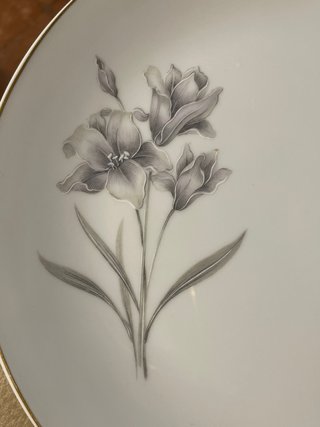 BIDASOA. Vajilla en porcelana. Años 50. Nueva