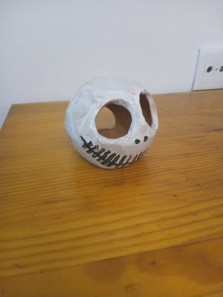 Cabeza Halloween Luminosa Vela