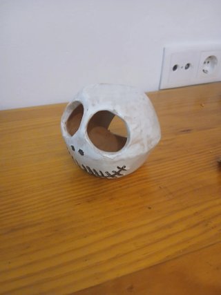 Cabeza Halloween Luminosa Vela