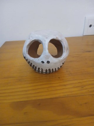 Cabeza Halloween Luminosa Vela