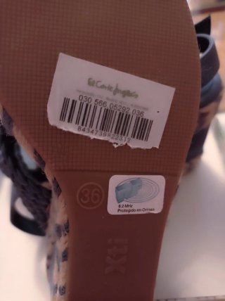 Sandalias Xti Talla 36 Cuña Azul