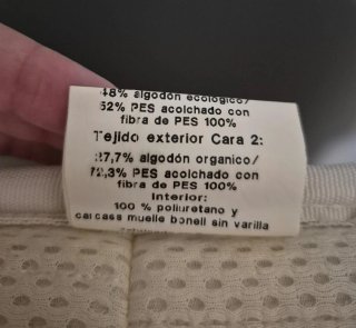 Colchón Cuna Algodón Orgánico